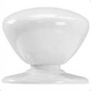 trust4care 4-Pack Extra Large White Bi-fold Closet Dummy Door Knobs with Wide Base, 1-3/5 Inch Pantry Wardrobe Dresser Kitchen Cabinet Pull Doorknobs, Bifold Sideboard Drawer Handles