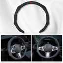 Car Steering Wheel Cover Napa Leather Non Slip Vehicle Steering Wheel Cover Protector Quick Install Comfy Automotive Interior Decor Universal fit 14 -15 inches Car Pickup SUV
