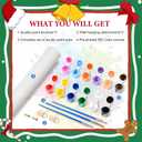 cviokrdu Christmas Paint by Numbers Kit for Adults - Christmas Adult Paint by Number Kits on Canvas, DIY Tree Oil Painting for Gift Home Wall Decor (16x20inch)