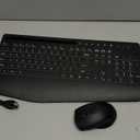 Wireless Keyboard and Mouse Combo - 9 Backlit Effects, RGB, Ergo Wrist Rest, Phone Holder, 2.4G Full Size, Rechargeable, Sleep Mode, KM22 MAX Quiet Set for Computer, PC, Laptop, Mac, Windows- SABLUTE (Classic Black)