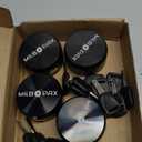 Trailer Door Lock – Keyed Alike Puck Locks for Trailers Trucks Vans Sheds, One-Click Lock Design, Heavy-Duty Shipping Container Lock (Black, 4 Pack, 12 Keys)