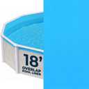 Blue 18-ft Round Standard Gauge Overlap Liner - 48/54-in