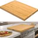 Stove Cover Board for Gas Stovetop, Noodle Board Stove Cover Bamboo Wood with Handles Electric Stove Cover for RV Stove Top, Cutting Board for Counter Space for Kitchen Stovetop