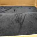 HOMBYS Memory Foam Recliner Chair Cushions for Elderly, 4" Thick Chair Pads with Back Support for Office Chair, Non-Slip Supportive Seat Cushion with Lumbar Pillow (Black, 13" Backrest)