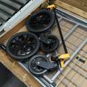 dbest Products Cruiser Cart Deluxe 2 - Foldable Shopping Cart with Wheels & Brake System - Heavy Duty Collapsible Utility Cart for Groceries & Laundry - Holds 100 lbs - Silver, Alloy Steel