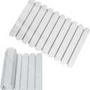 Foldable Stone Bath Mat, Diatomaceous Earth Mat, Quick Dry Slatted Shower Mat, Non-Slip Bathroom Floor Mat with Portable Design for Tub, Sink, and Entryway  23.8" x 15.3", Gray White