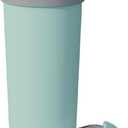 asobu Ocean Stainless Steel Tumbler with Flexible Straw Lid | Insulated Water Bottle for Ice Coffee, Cold Brew | Flip Open Lid for Hot Tea and Coffee | Reusable Travel Cup 27 Ounce (Mint)