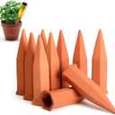 Jovitec Plant Watering Stakes Self Watering Spikes Terracotta Automatic Plant Waterers Devices for Indoor Outdoor Home and Office Plants(Rustic Red,10 Pieces)
