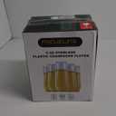 FOCUSLINE 24 Pack 9 Oz Clear Plastic Champagne Flutes, Stemless Plastic Champagne Glasses Clear, Heavy Duty Toasting Glasses, Shatterproof and Disposable Cups Perfect For Any Party