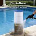 2 x POOLPURE PA120 Pool Filter Replaces Hayward C1200, CX1200RE, Unicel C-8412, Filbur FC-1293, Clearwater II 125, Waterway Pro Clean PCCF-125, 817-0125N, 120 sq.ft Cartridge, 2 Pack