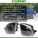 Pair Fog Lights Assembly Compatible with 528i 535i 550i xDrive Sedan ActiveHybrid 5 Sedan F10 F11 5 Series 2011-2013 Left & Right Fog Lamp 63177216888 63177216887