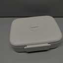 Bento Lunch Box, 5 Compartments Lunch Container for Kids/Adults with Snack cup, Wheat Fiber Eco-Friendly Double Insulated Boxes, Dishwasher and Microwave Safe, BPA-Free (White)