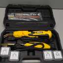 Allturn Plastic Welder 2 in 1,Plastic Welding Kit Car Bumper Repair Kit,4 Types of Plastic Welding Staples,Plastic Welding Rods Consumables Kit,YELLOW.