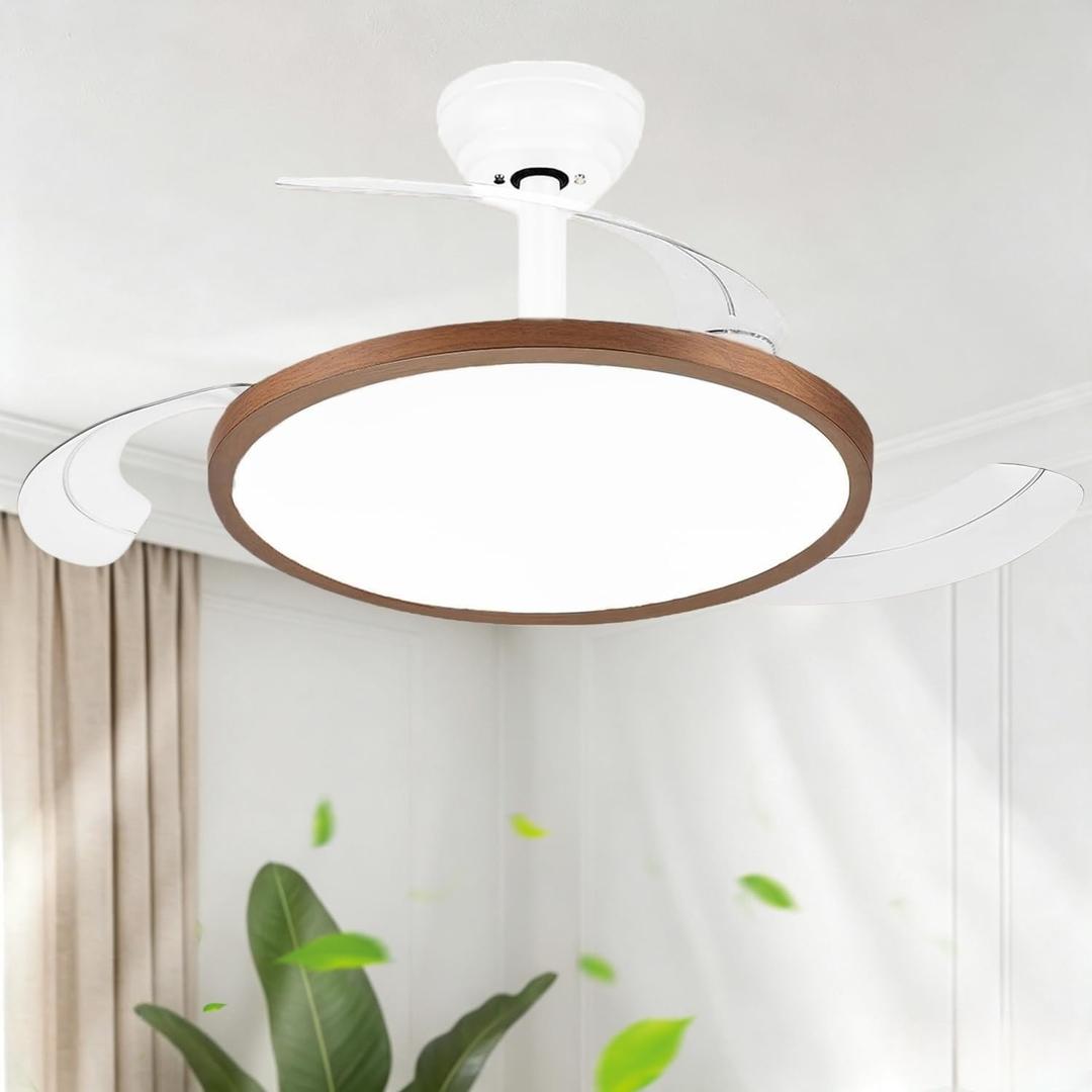 48'' Retractable Chandelier Ceiling Fan, White
app & remote control, dimmable 3CCT LED, 6-speed quiet DC motor, memory & timer. For living/bedroom/dining/home office