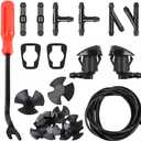 Mandark Car Windshield Washer Nozzle Hose Kit, 2Pcs Washer Nozzles &Gaskets, 12Pcs Hose Connectors, 10Pcs Hood Retainers, Fluid Hose and Fastener Remover, Compatiable with Grand Cherokee