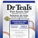 Dr Teal's Epsom Salt Magnesium Soak, Fragrance Free, 4 lbs (64 Ounce (Pack of 1))