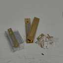 Pocket Door Locks, Edge pulls, Hidden Handles, Pocket Door Hardware, Sliding Door Locks, Sliding Door Hardware, for Doors 1 3/8" to 2 2/8" Thick (Gold, Privacy Type)