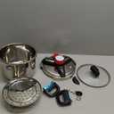 WantJoin 6Qt Pressure Cooker - 3-In-1 Stainless Steel Pressure Canner Compatible with Gas & Induction Cooker,Protective Devices,Canner Rack Included