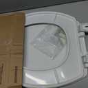 Mayfair Universal Size Slow Close Toilet Seat, Durable Plastic, Fits Round & Elongated Toilets, White