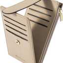 Chelmon Womens Wallet Slim RFID Blocking Bifold Multi Card Case Wallet with Zipper Pocket (Khaki)