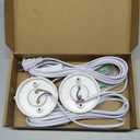 Yexiya 2 Pcs Light Socket with Cord Light Bulb Base E26/ E27 Lamp Base Desktop 9.84 ft Screw Socket with On/Off Switch