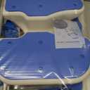 Foldable Shower Chair for Inside Showe Non-Slip Portable Shower Seat for Elderly and Disabledwith U-Shape Cutout 5-Level Height Adjustment for Seniors, Handicap, Pregnant, Blue