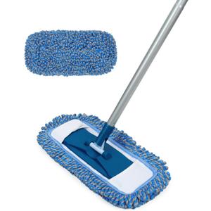 MAVRIZ Dust Mop for Hardwood Floor Washable Wet and Dry Mop with 58" Long Handle, 360 Rotating Microfiber Mop for Wood, Laminate, Tile Floor