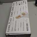 LUXE Bidet NEO 320 Plus - Warm Water, Dual Nozzle, Non-Electric Bidet Attachment for Toilet Seat, Patented Slide-In Install, 360 Self-Clean, EZ-Lift to Clean, Feminine & Rear Wash (Gold)