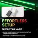 2 x LED Ping Pong Net Light, Colorful Table Tennis Net Light with Remote Controlled for Enhanced Fun in Games, Ideal Gift for Ping Pong Players (Net Not Included)