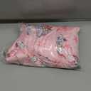 Women Christmas Pajama Sets Long Sleeve Button Down Fur Trim Shirt Matching Pants 2 Piece Lounge Set Sleepwear (X-Large, Pink)