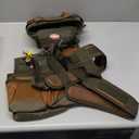 Bucket Boss - AirLift Tool Belt with Suspenders, Tool Belts - Original Series (50100) with 12 pockets, Brown , 52 Inch
