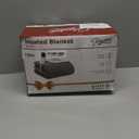 Homemate Heated Blanket Electric Throw - 50"x60" Heating Blanket Throw 1/2/4/6/8 Hours Auto-Off 10 Heat Levels Over-Heat Protection Soft Flannel Sherpa ETL Certification (12 - Olive (Striped))