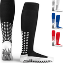 LUX Anti Slip Soccer Knee Socks,Non Slip Football/Basketball/Hockey Sports Grip Socks