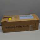 Metal Arch Backdrop Stand and Cover Set, 6.6FT Beige Reusable Spandex Fitted Backdrop Cover and Gold Wedding Arch Frame for Baby Shower, Birthday, Parties Decoration.