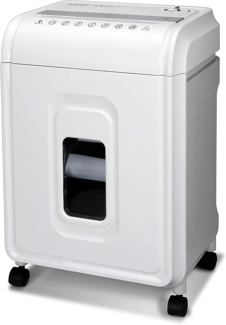 Aurora Professional Grade 12-Sheet Micro-Cut Paper and CD/Credit Card Shredder/ 60 Minutes Continuous Run Time, White/Gray