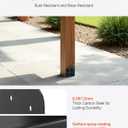 VEVOR 8x8 Post Base 2 Pcs, Inner Size 7.9x7.5 inch / 200x190 mm Post Brackets, Heavy Duty Carbon Steel Decking Posts, Wood Posts Brackets for Pavilion Deck Railing Support Deck Base Plate, Black