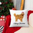 Golden Retriever Pillow Cover - 18x18, Perfect Golden Retriever Gifts for Christmas