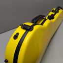 Crossrock Case - Fiberglass Mandolin Case - Fits Both A & F Styles - Padded Straps, Accessory Compartment, Fixed & Removable Padding - Includes TSA Lock-Yellow(CRF1020MAFYL)