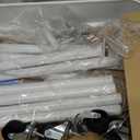 Metal 3 Tiers Utility Rolling Cart, Mobile Storage Shelf with Lockable Caster Wheels, Organization for Livingroom, Bathroom & Narrow Places, White