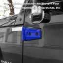 Door Hinge Cover Trim Exterior Accessories for Jeep Wrangler JK JKU Sport Rubicon Sahara X Unlimited 2-Door & 4-Door 2007-2018 (Blue 8PCS)
