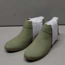 Soda SWEETEN Women's Fashion Closed Toe Multi Strap Ankle Bootie Block Heel, SIZE 7