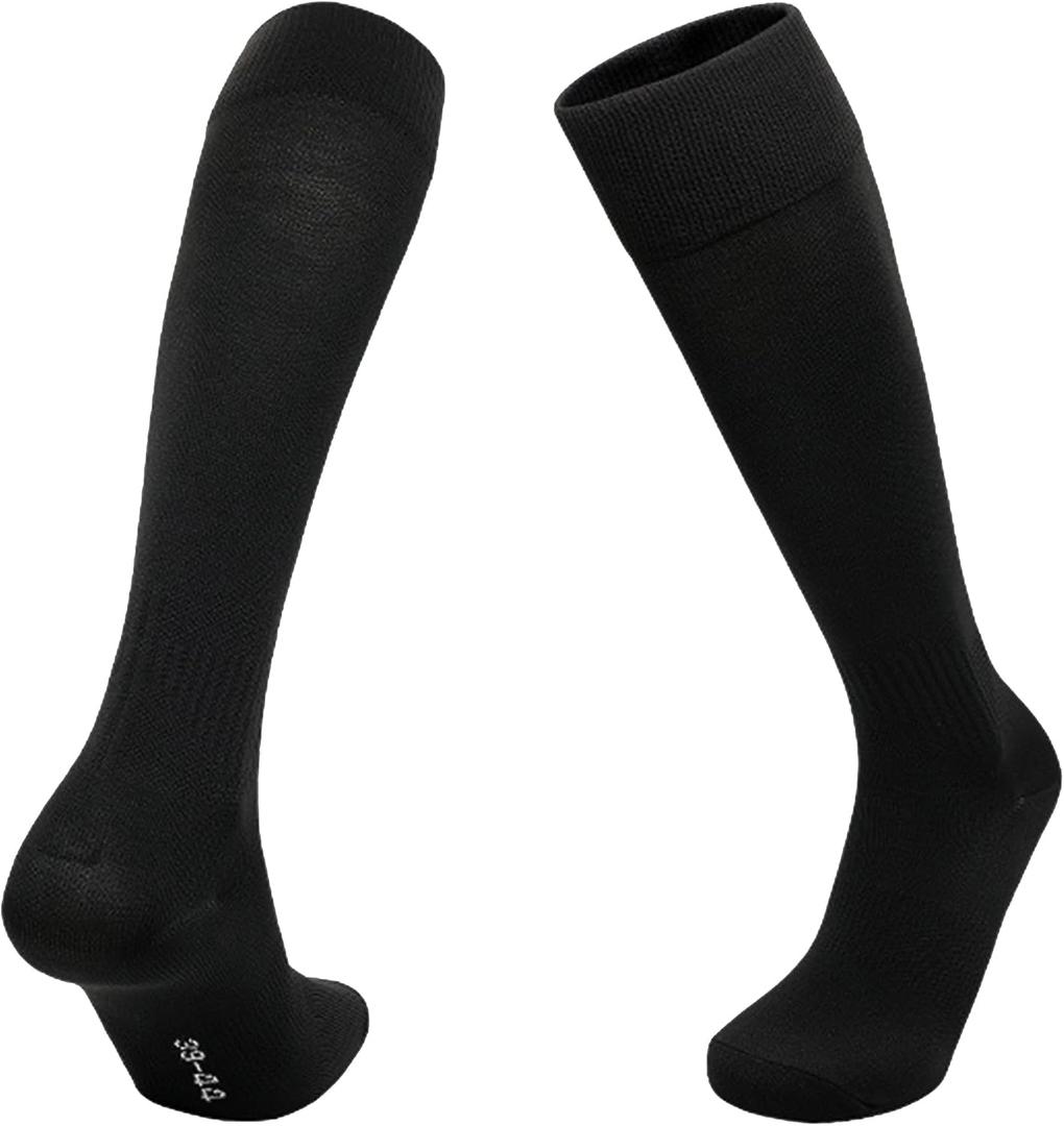 IZUS Summer Sport Compression Socks Spring Knee High Sport Athletic Socks for Adult Teens Soccer Softball Baseball Football (Black)