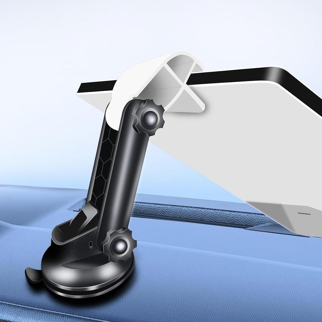 Starlink Mini Car Mount for Dashboard, Portable Starlink Mini Mounting Kit, Sticky Suction Base, 180Angle-Adjustable, Stable Suction Cup Mount for Car, SUV, RV, Boat