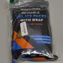 2 Soft Gel Ice Packs for Injuries Reusable with Extra Comfy Adjustable Cold Pack Wrap, Flexible Hot and Cold Compress