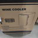 Electactic Wine Fridge Freestanding Counter-top, 12 Cans Wine Cellar Drink Cooler for Soda, Canned Beer, Adjustable Digital Temperature Control for Home Dorm Office, Black