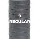 9 Pack Black Wide Mouth Mason Jar Lids with Silicone Rings, Plastic Mason Jar Lids,Plastic Canning Lids, Fit Ball,Kerr and More (black)