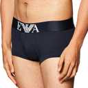 Emporio Armani Men's Cotton Stretch Trunk (Large, Marine)