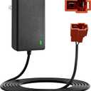 24V Battery Charger Compatible with Ride On Toys for Kids, 24Volt (28.8V) Batteries Car for Kids, for Huffy Torex UTV 4X4, 2 Pin Red Square Plug 24v Charger for Ride on Toys Kid Electric Car