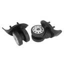 Large Black Suitcase Universal Wheel Caster Porous Wheels Accessories Detachable Luggage Wheel for 2Pcs Double Row Multi Holes Casters Travel Accessories