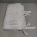No. 918 Emily Sheer Voile Tab Top Curtain Panel, 59" x 63", White